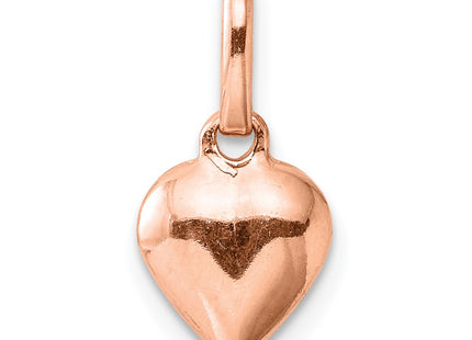 Sterling silver heart pendant, another view