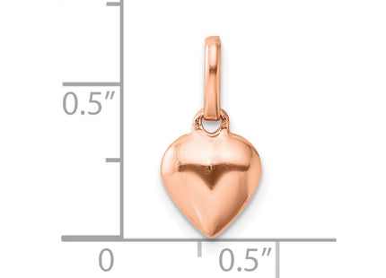 Sterling silver heart pendant, further view