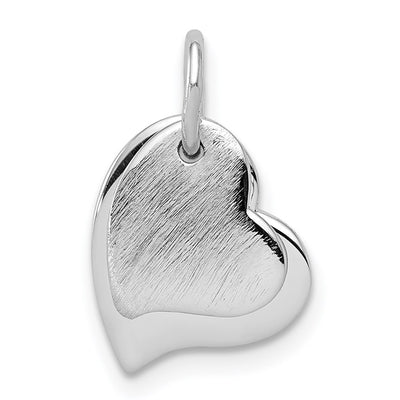 Sterling silver heart pendant