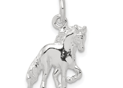 Sterling Silver Horse Charm (Style QC846)