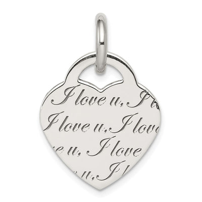 Sterling silver heart pendant
