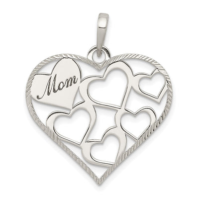 Sterling silver heart pendant