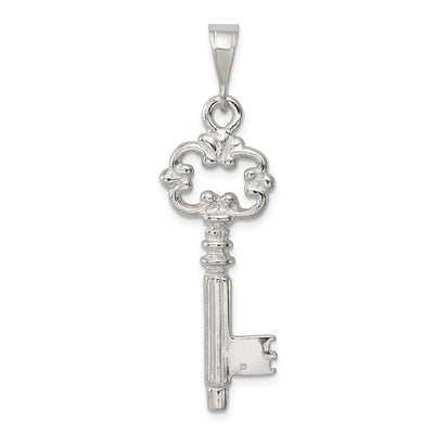 Sterling silver key pendant
