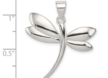 Sterling silver dragonfly pendant, another view