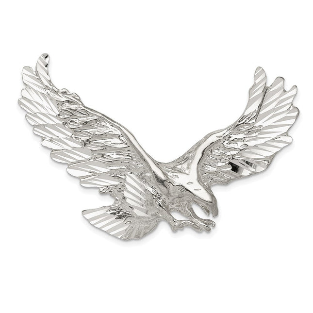 Sterling Silver Eagle Pendant, 55 x 35mm
