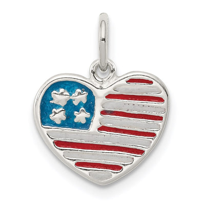 Sterling silver heart pendant