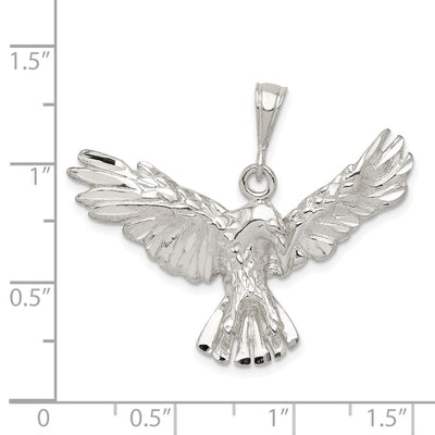 Sterling Silver Eagle Pendant, 27 x 37mm