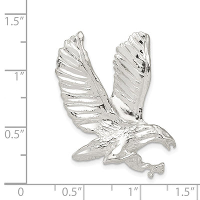 Sterling Silver Eagle Charm, 38 x 25mm