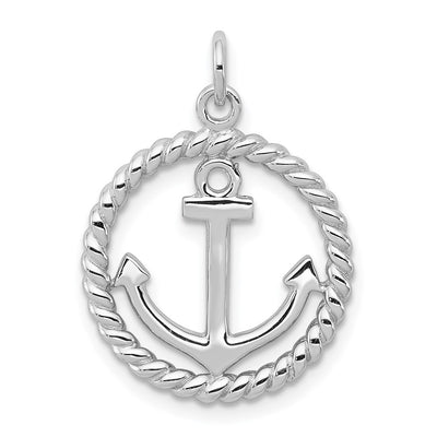 Sterling silver anchor pendant