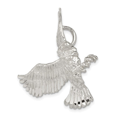 Sterling Silver Eagle Charm, 33 x 30mm