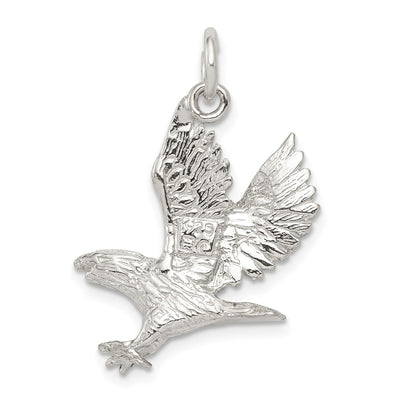 Sterling Silver Eagle Charm, 25 x 19mm