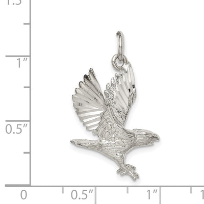 Sterling Silver Eagle Charm, 25 x 19mm