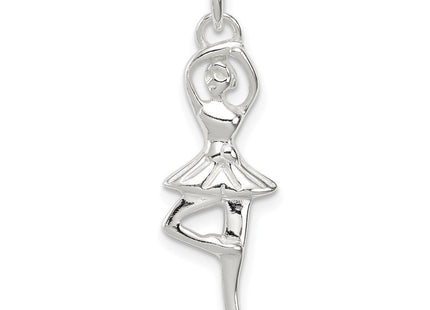 Sterling Silver Polished Ballerina Pendant