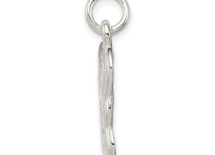Sterling silver butterfly charm, alternate view