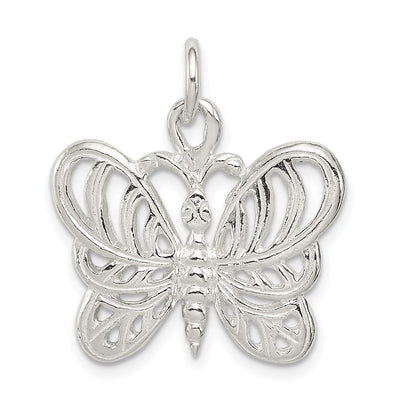 Sterling silver butterfly charm