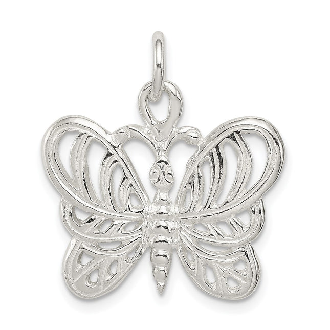Sterling silver butterfly charm