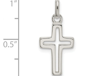 Sterling Silver Cut-out Cross Charm