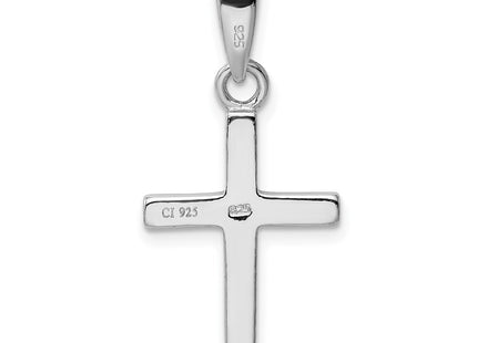 Sterling silver opal cross pendant, another view