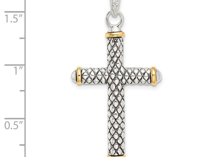 Silver/14k Two-Tone Pendants Style QC9038 - Classique Jewelry Inc.