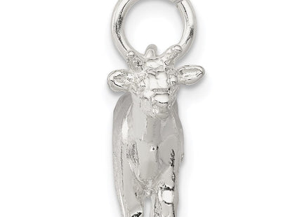 Sterling Silver Cow Charm (Style QC904)