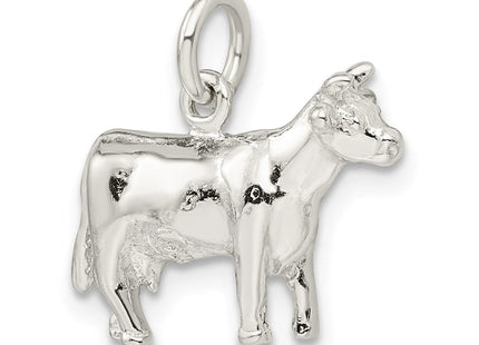 Sterling Silver Cow Charm (Style QC904)