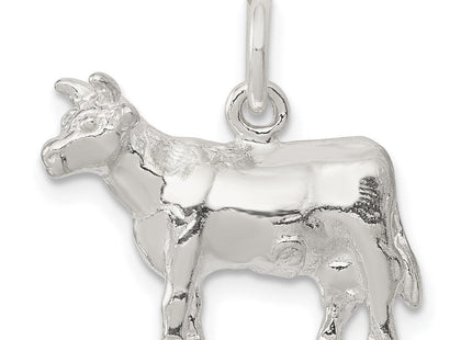 Sterling Silver Cow Charm (Style QC904)