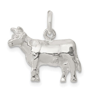 Sterling Silver Cow Charm (Style QC904)