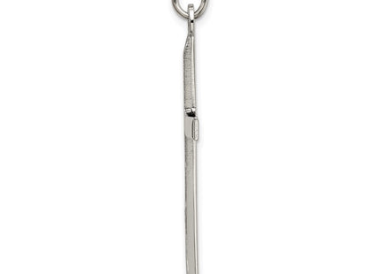 Sterling silver cross pendant, alternate view