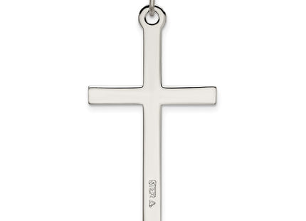 Sterling silver cross pendant, another view
