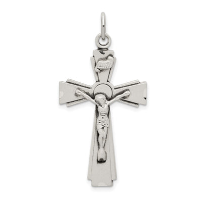 Sterling silver crucifix pendant