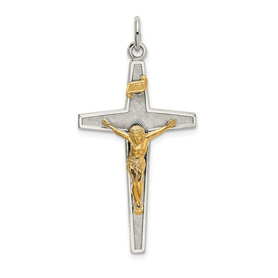 Sterling silver crucifix pendant