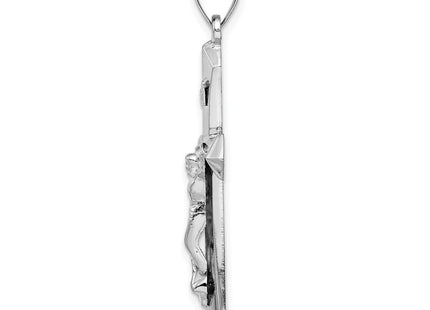 Sterling silver crucifix pendant, alternate view