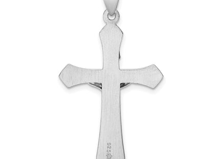 Sterling silver crucifix pendant, another view