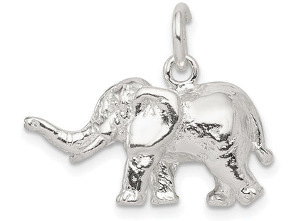 Sterling silver elephant charm