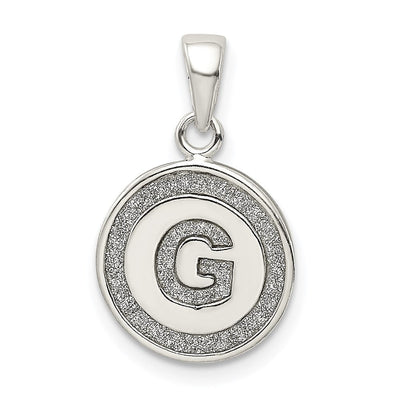 Sterling silver initial necklace