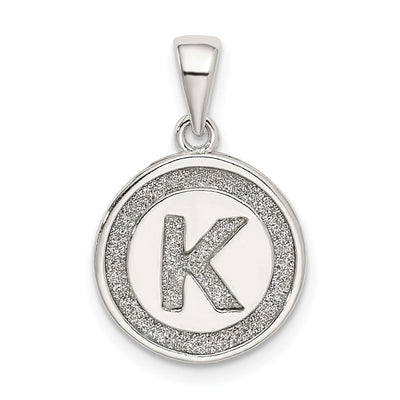 Sterling silver initial necklace