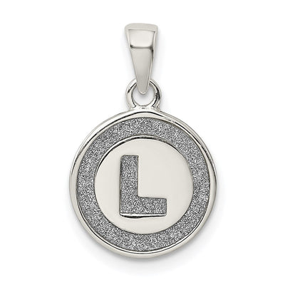 Sterling silver initial necklace