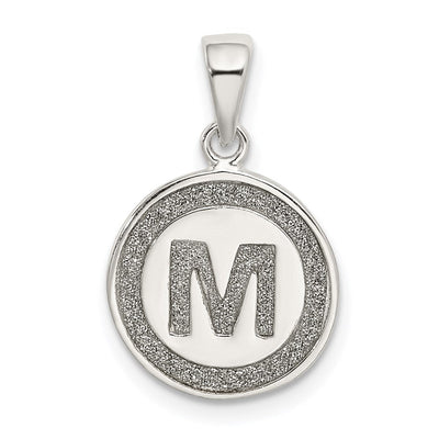 Sterling silver initial necklace