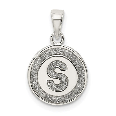 Sterling silver initial necklace
