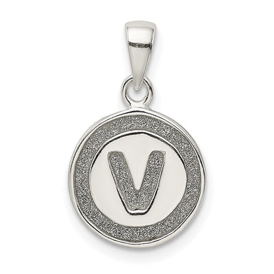 Sterling silver initial necklace