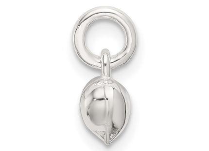 Sterling silver heart charm, alternate view