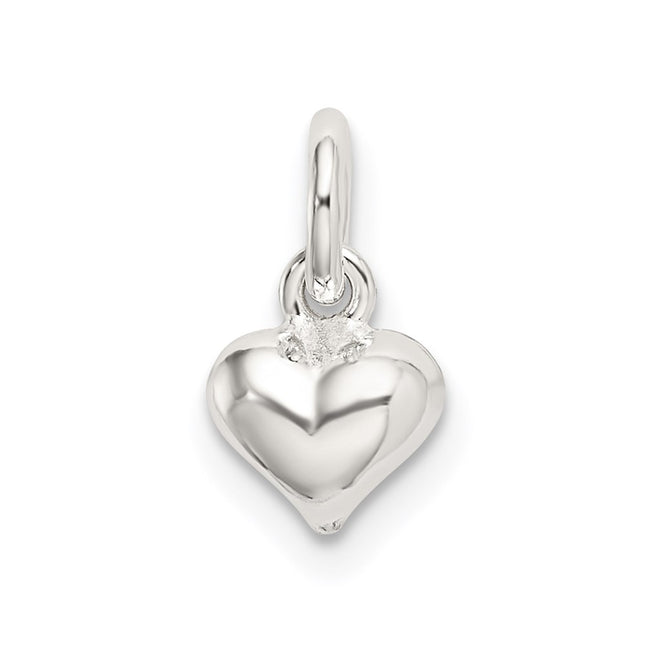 Sterling silver heart charm