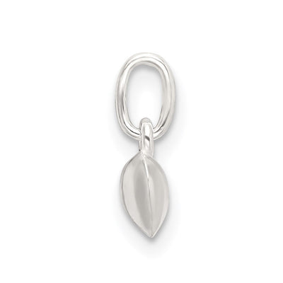 Sterling Silver Polished Puffed Heart Charm, 12.25 x 6.5mm
