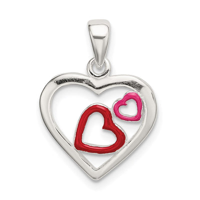 Sterling silver heart pendant