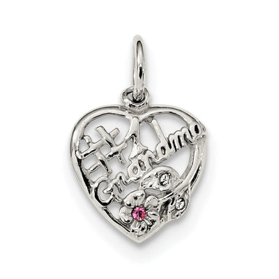 Sterling silver cubic zirconia pendant