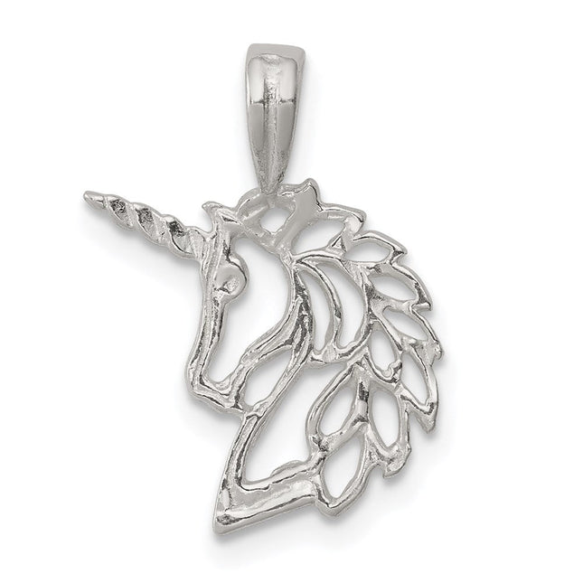 Sterling Silver Unicorn Charm, 20 x 15mm