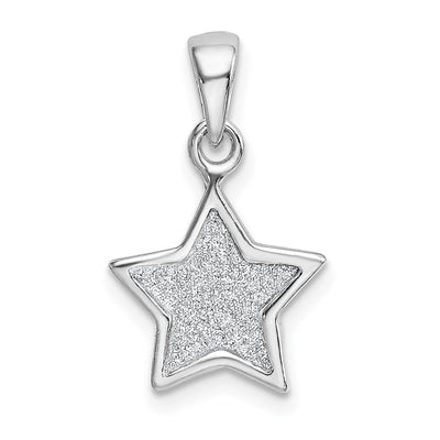 Sterling silver star pendant