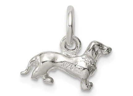 Sterling Silver Dog Charm (Style QC924)