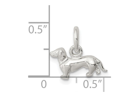 Sterling Silver Dog Charm (Style QC924)