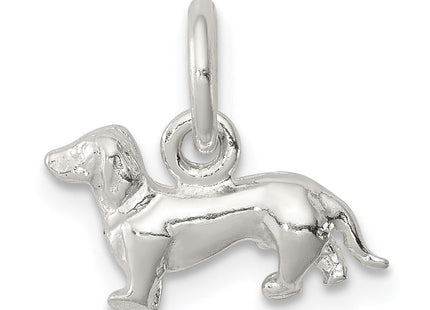 Sterling Silver Dog Charm (Style QC924)